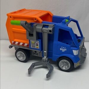 Blippi Talking Garbage Truck Toy - Blue and Orange